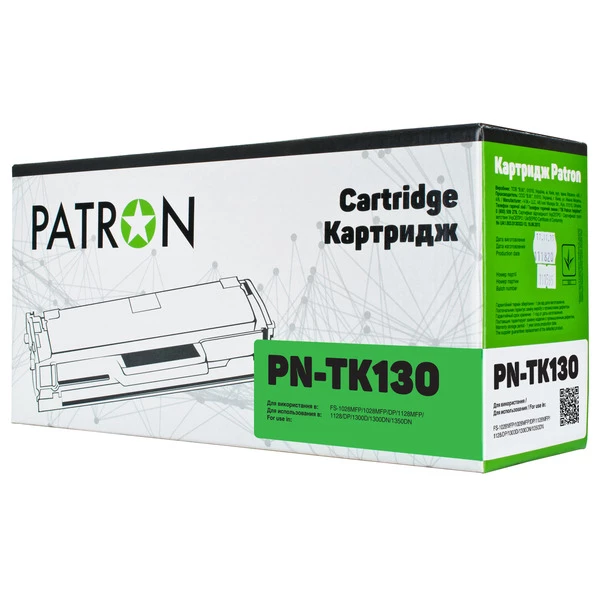 Тонер-картридж совместимый Kyocera Mita TK-130 Patron (PN-TK130)