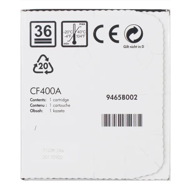 Картридж 201A чорний HP (CF400A) - Фото 2