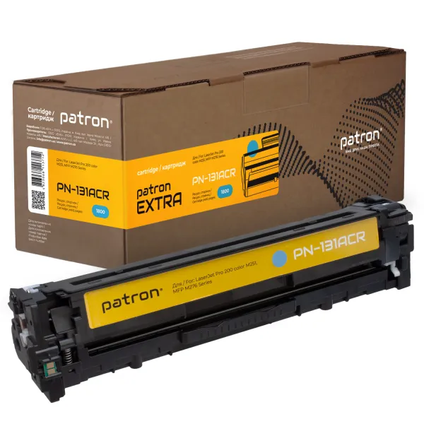 Картридж совместимый HP 131A (CF211A) голубой Extra Patron (PN-131AСR)