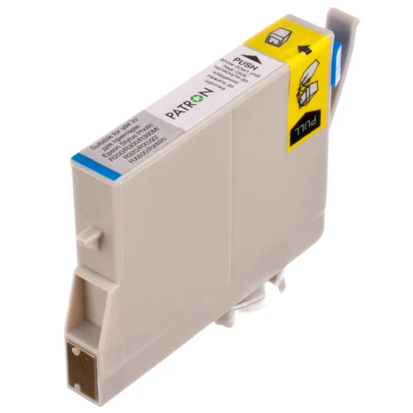 Картридж сумісний Epson T0482 (C13T04824010) 460 арк, блакитний Patron (PN-0482) - Фото 3