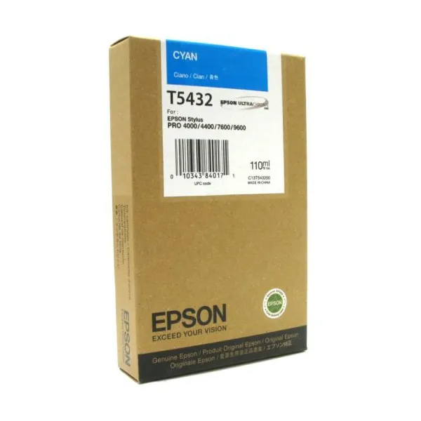 Картридж T543200 голубой Epson (C13T543200)