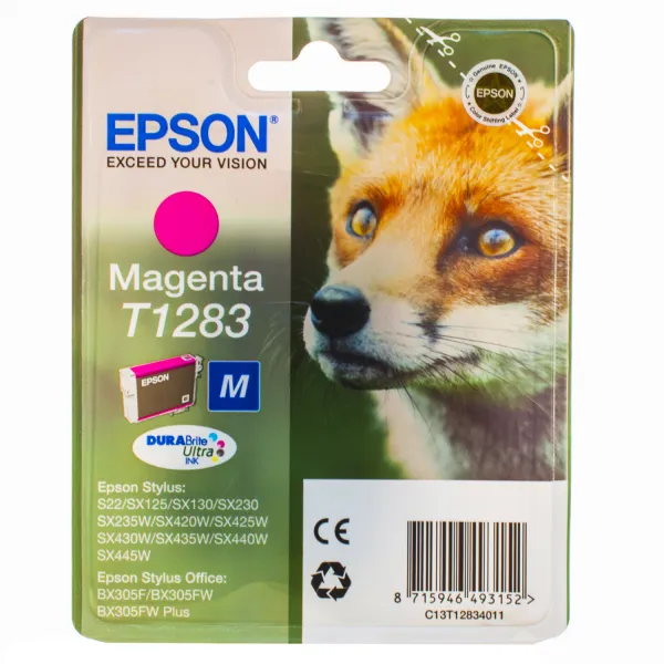 Картридж T12834A пурпурный Epson (C13T12834011/C13T12834012)