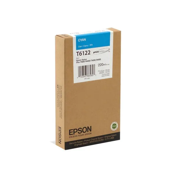Картридж T612200 голубой Epson (C13T612200)