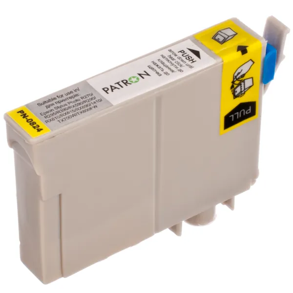 Картридж совместимый Epson T0814/T0824 XL (C13T11144A10/C13T11244A10) 460 стр, желтый Patron (PN-0824) - Фото 4