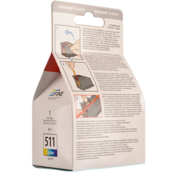 Картридж CL-511 кольоровий Canon (2972B001/2972B007) - Фото 6