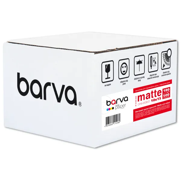 Фотобумага матовая 180 г/м2, 10x15 см, 500 л Original Barva (IP-A180-256)
