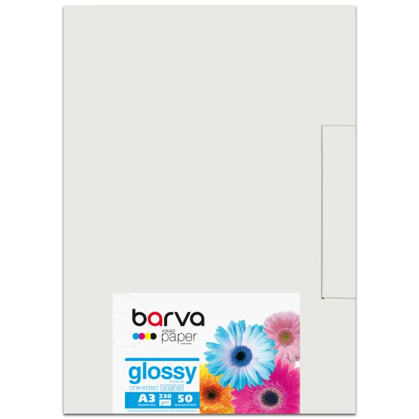 Фотобумага глянцевая 230 г/м2, A3, 50 л Original Barva (IP-C230-106)