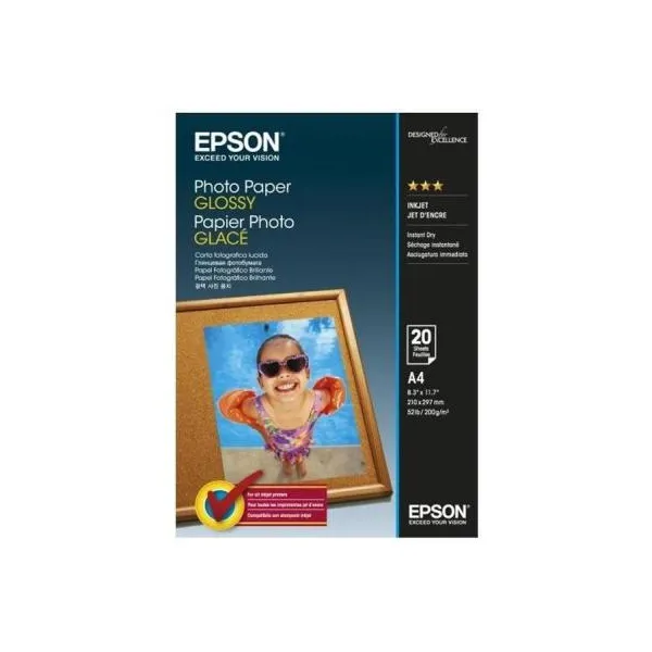 Фотобумага Glossy A4, 20 л Epson (C13S042538)