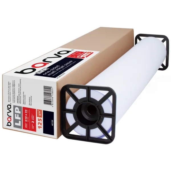 Фотобумага широкоформатная матовая 125 г/м2, 610 мм(24") x 30 м LFP Barva (IP-AE125-373)