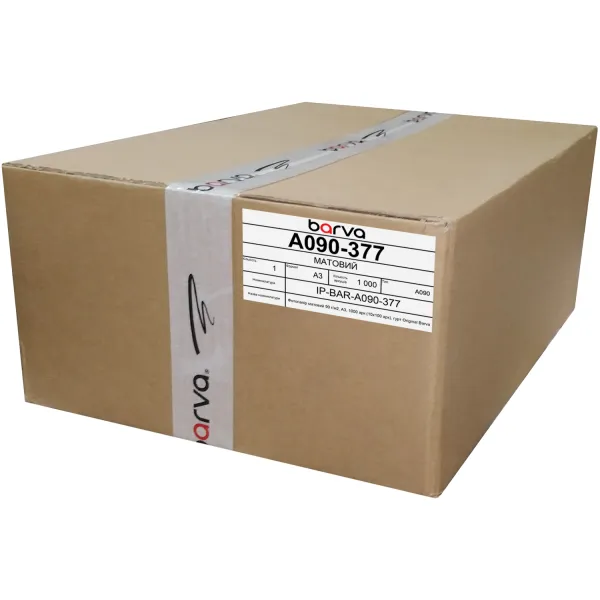 Фотобумага матовая 90 г/м2, А3, 1000 л (10х100 л), bulk Original Barva (IP-A090-377)