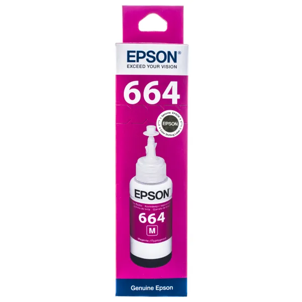 Чернила L100/L200 пурпурные, 70 мл Epson (C13T66434A) - Фото 4