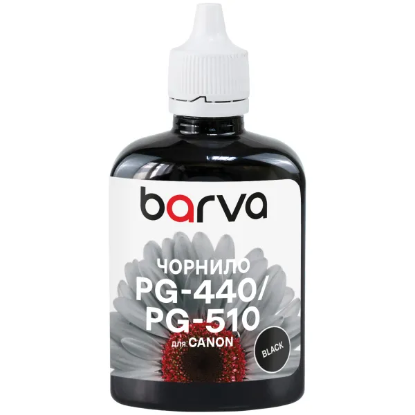 Чернила совместимые для Canon PGI-520/PG-440/PG-510 специальные 90 г, водорастворимые, черные Barva (C520-296)