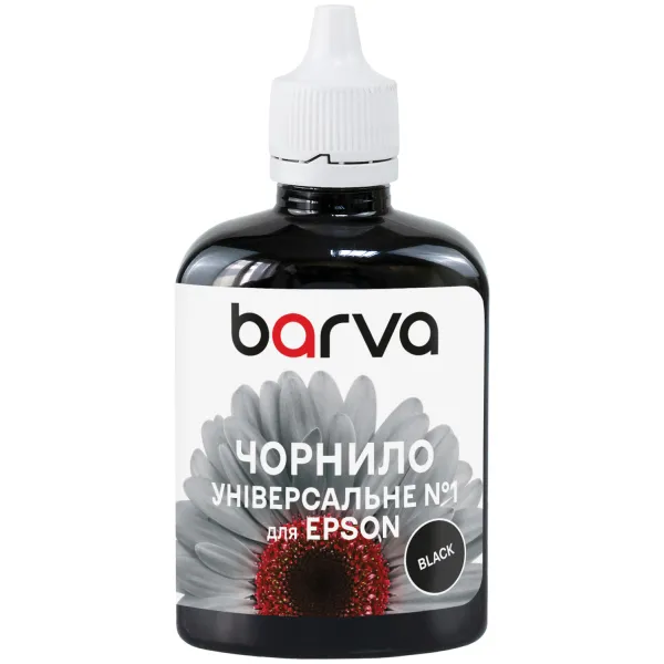 Чернила совместимые для Epson универсальные №1 90 г, водорастворимые, черные Barva (EU1-445)