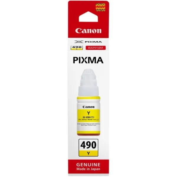 Чернила Pixma GI-490 желтые, 70 мл Canon (0666C001) - Фото 2