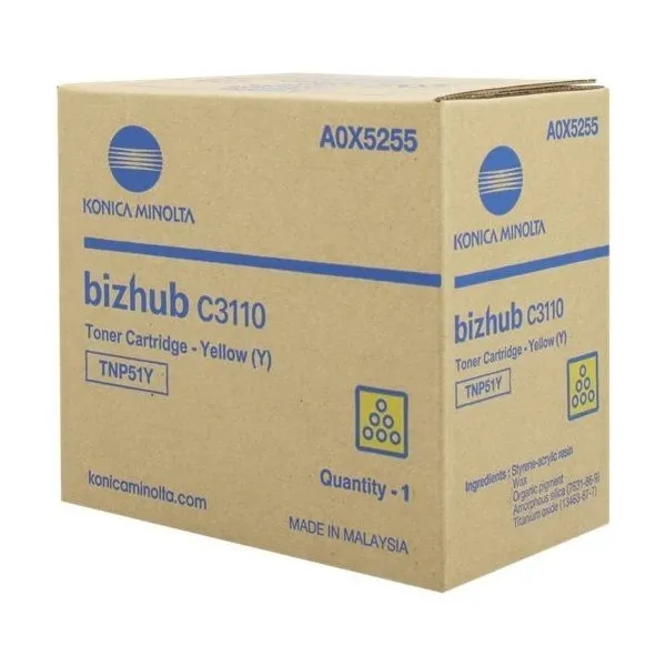 Тонер-картридж TNP-51Y жовтий Konica Minolta (A0X5255)