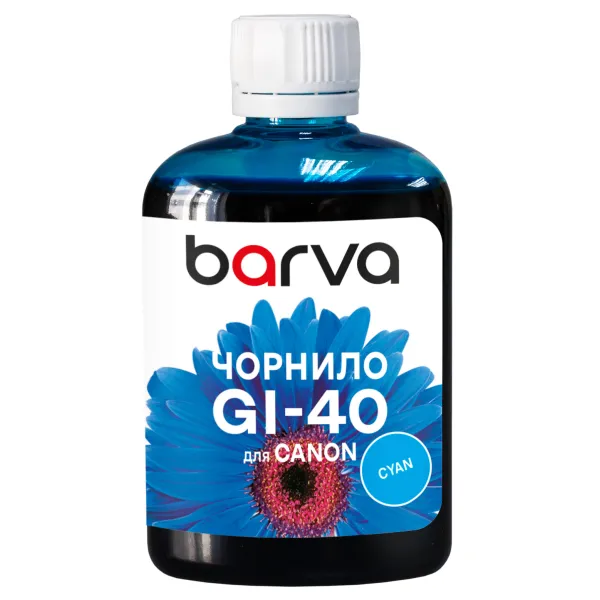 Чернила совместимые для Canon GI-40 C специальные 100 мл, водорастворимые, голубые Barva (CGI40-744)