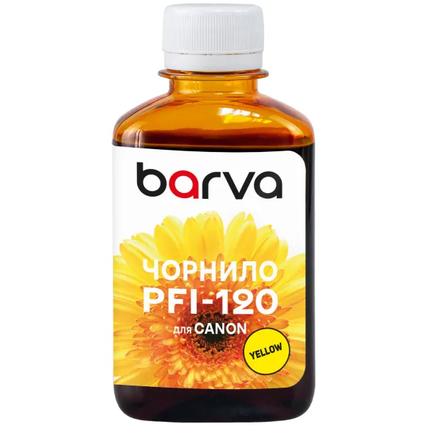 Чернила для Canon PFI-120/PFI-710 Y специальные 180 мл, пигментные, желтые Barva (C120-897)