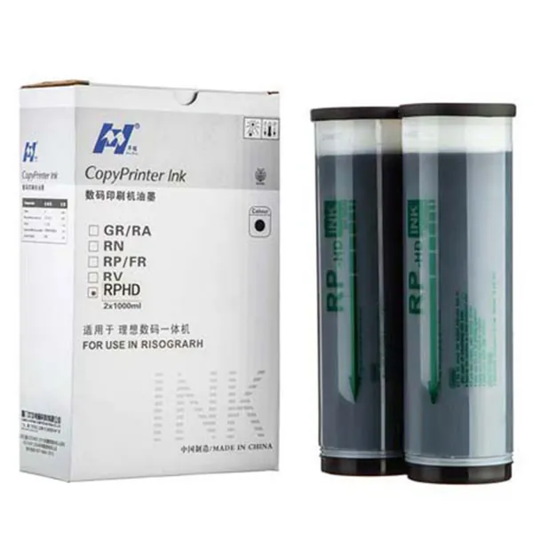 Чернила RISO RP HD черные, 1000мл Huaming (RPHD-/A Classs)