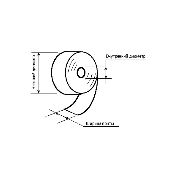 Лента кассовая (термолента) 57 мм 40 м - Фото 2