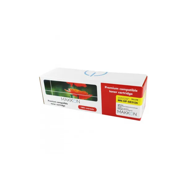 Картридж сумісний HP LJ CE312A жовтий Makkon (SE312A)