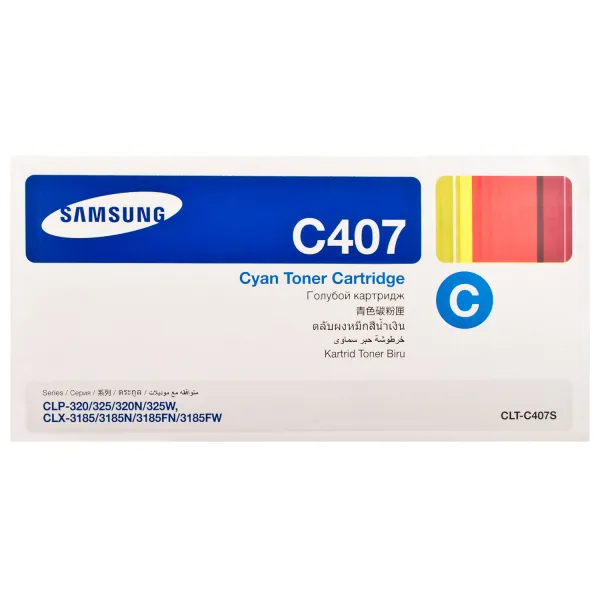 Тонер-картридж CLT-C407S голубой Samsung (ST998A) - Фото 6