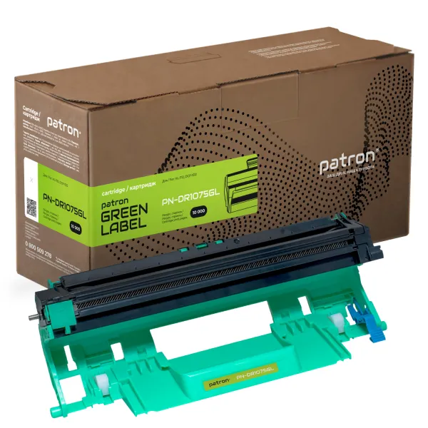 Драм-картридж совместимый Brother DR-1075 Green Label Patron (PN-DR1075GL)