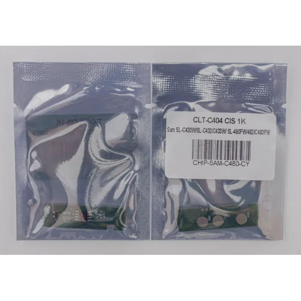 Чип Samsung SL-C430, CLT-C404S 1K, блакитний Everprint (CHIP-SAM-C480-CY) - Фото 2