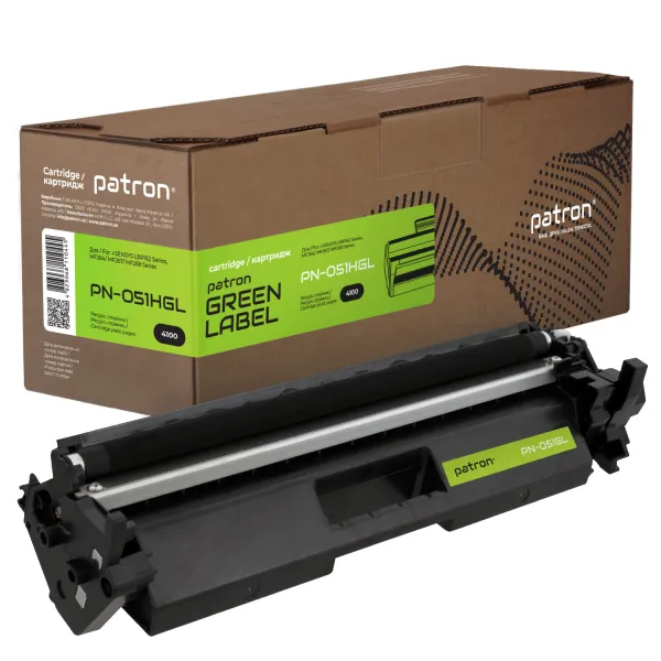 Тонер-картридж совместимый Canon 051 H Green Label Patron (PN-051HGL)