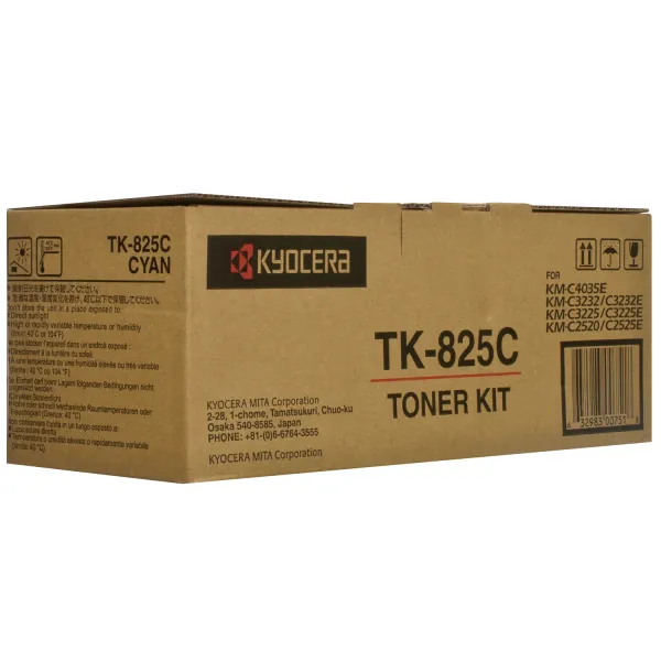 Тонер-картридж TK-825 голубой Kyocera Mita (1T02FZCEU0)