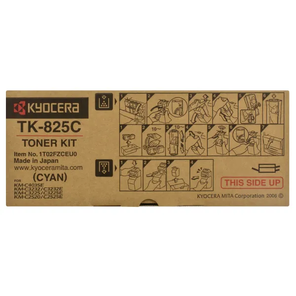 Тонер-картридж TK-825 голубой Kyocera Mita (1T02FZCEU0) - Фото 4