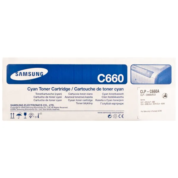 Тонер-картридж CLP-C660A голубой Samsung - Фото 6