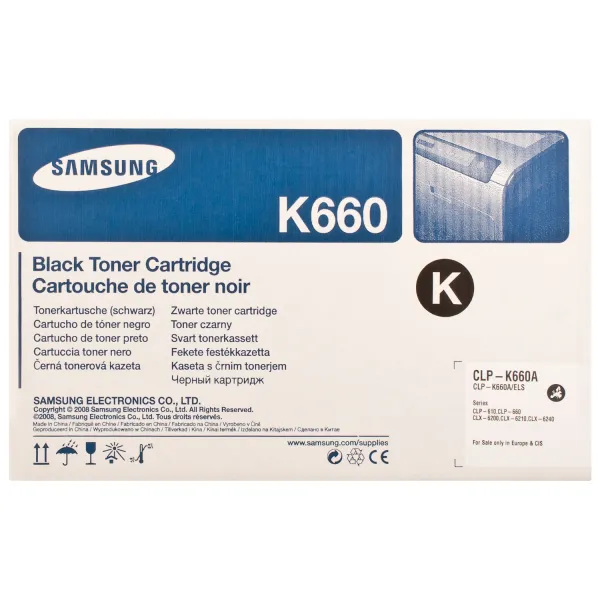 Тонер-картридж CLP-K660A чорний Samsung - Фото 3