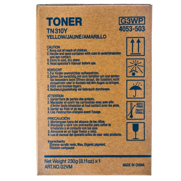 Тонер-картридж TN-310Y жовтий Konica Minolta (4053503) - Фото 3