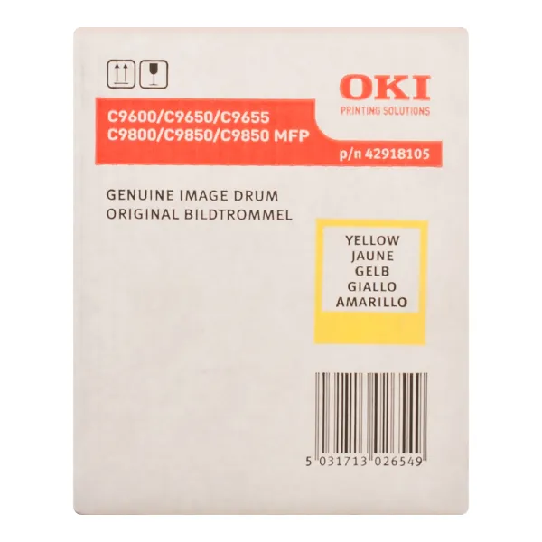 Драм-картридж C9600 желтый Oki (42918105) - Фото 5