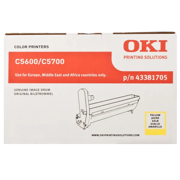 Драм-картридж C56_57 жовтий Oki (43381705) - Фото 5