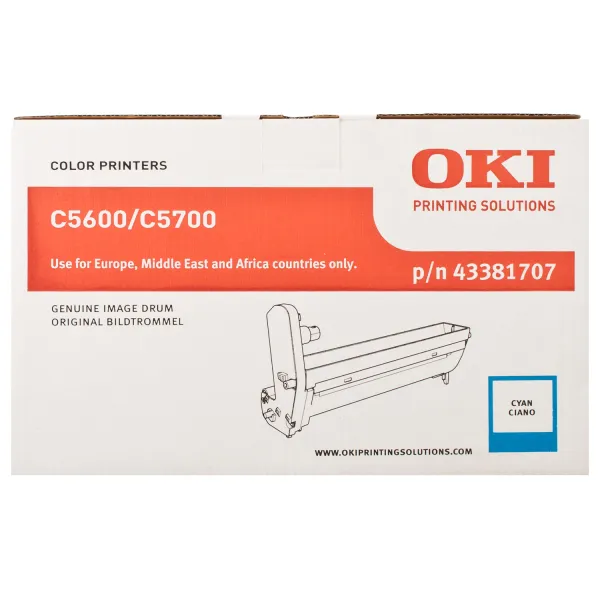Драм-картридж C56_57 голубой Oki (43381707) - Фото 2