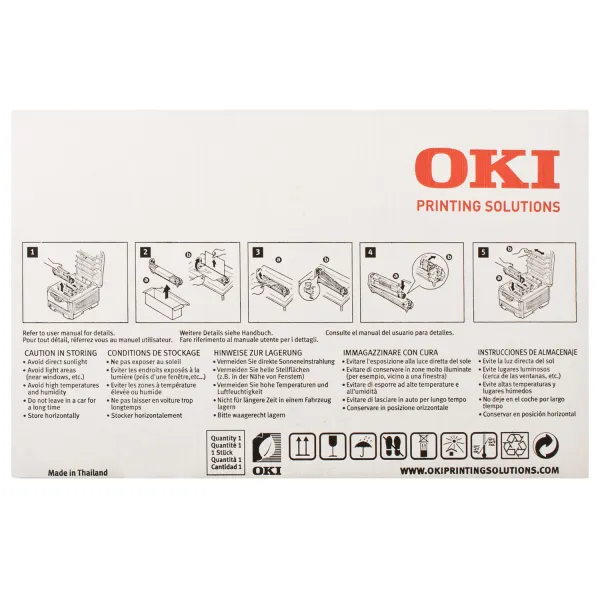 Драм-картридж C58_59 желтый Oki (43381721) - Фото 5