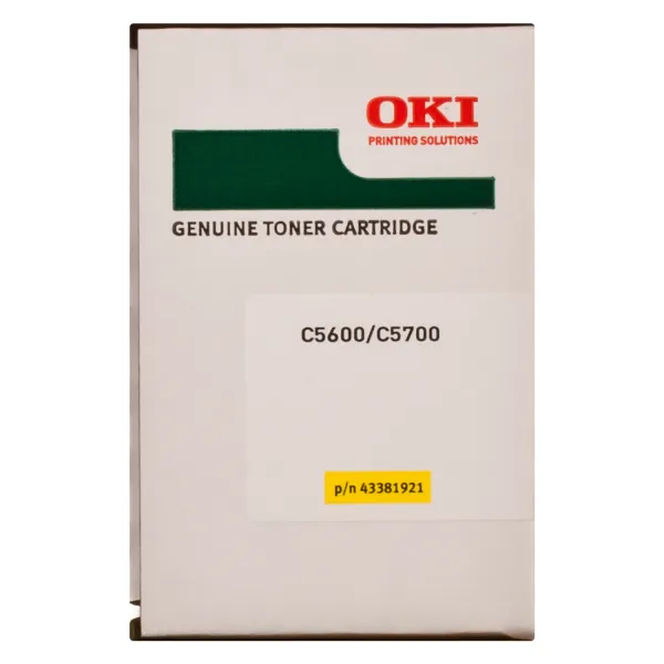 Тонер-картридж C56/57 2K NEU желтый Oki (43381921) - Фото 5