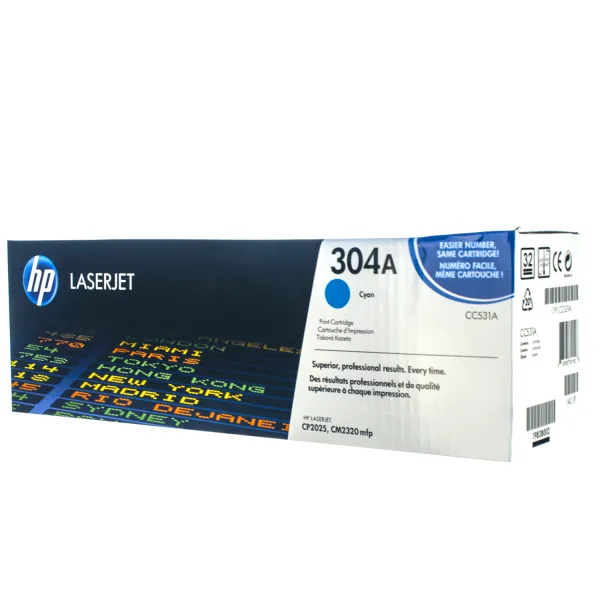 Картридж 304A голубой HP (CC531A)