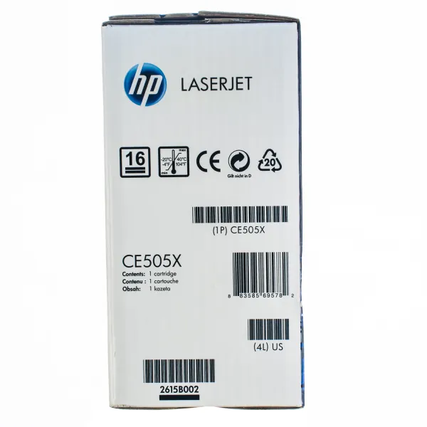 Картридж 05X чорний HP (CE505X) - Фото 2