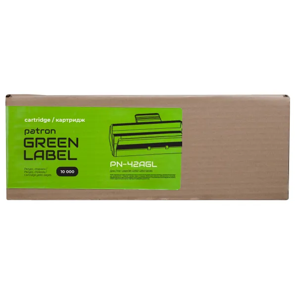 Картридж сумісний HP 42A (Q5942A) Green Label Patron (PN-42AGL) - Фото 2