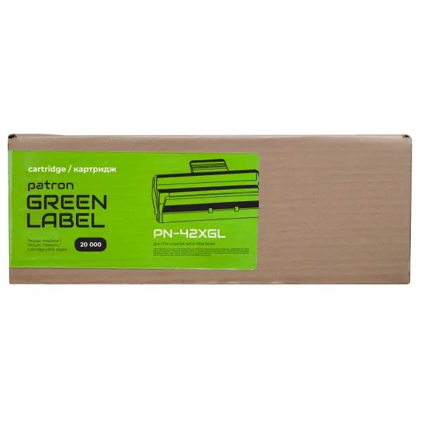 Картридж сумісний HP 42X (Q5942X) Green Label Patron (PN-42XGL) - Фото 2