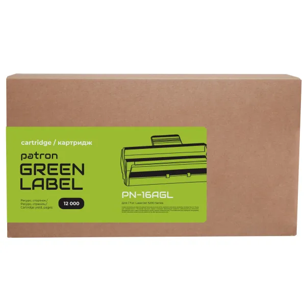 Картридж совместимый HP 16A (Q7516A) Green Label Patron (PN-16AGL) - Фото 3