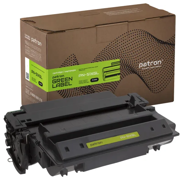 Картридж совместимый HP 51X (Q7551X) Green Label Patron (PN-51XGL)