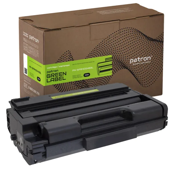 Картридж совместимый Ricoh SP 3400HE Green Label Patron (PN-SP3400HEGL)