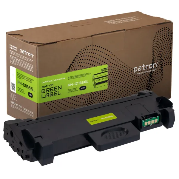 Тонер-картридж совместимый Samsung MLT-D116S Green Label Patron (PN-D116SGL)