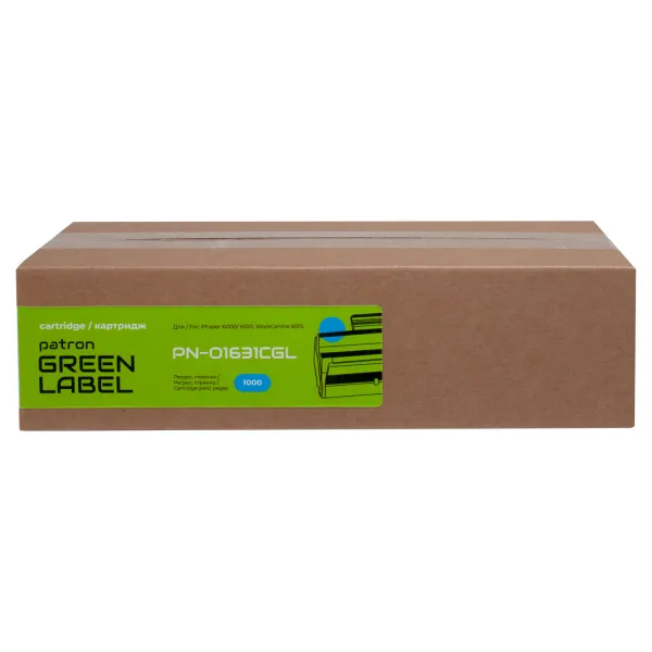 Тонер-картридж сумісний XER 106R01631 Green Label, блакитний Patron (PN-01631CGL) - Фото 2