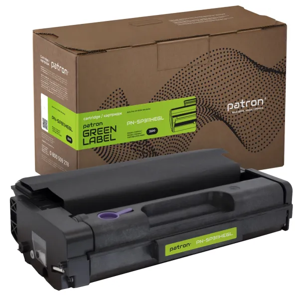 Картридж совместимый Ricoh SP 311HE Green Label Patron (PN-SP311HEGL)