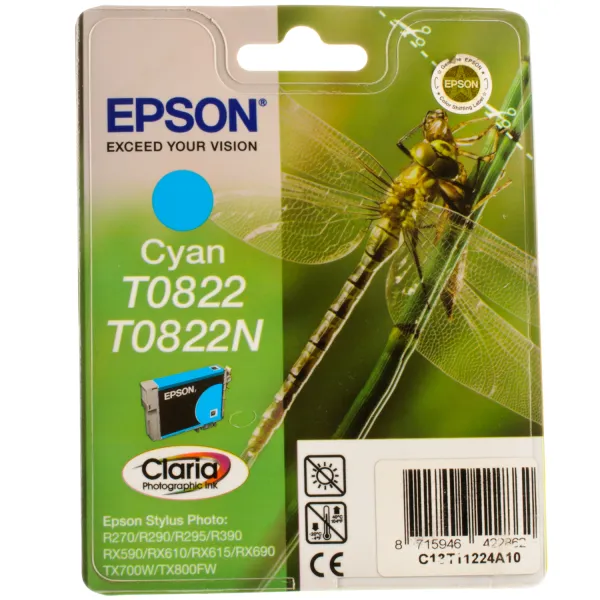 Картридж T08224A/T11224A голубой Epson (C13T11224A10) - Фото 3