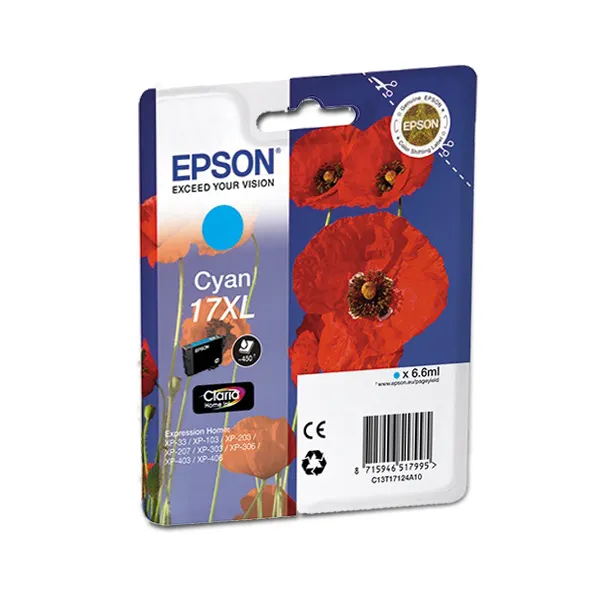 Картридж T17124A голубой Epson (C13T17124A10)